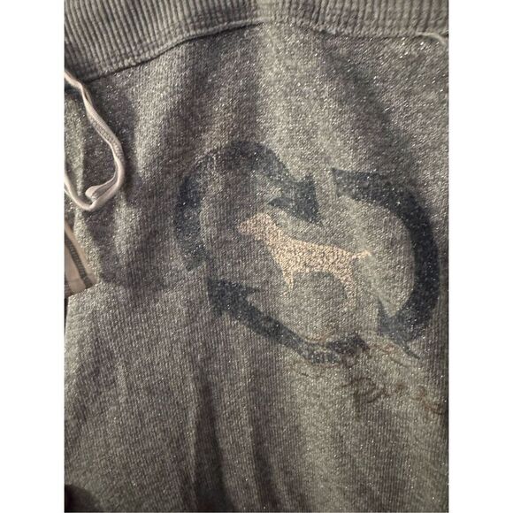 VS PINK grey glitter hooded pullover sweatshirt & pants  set- sweatsuit large - Picture 6 of 9